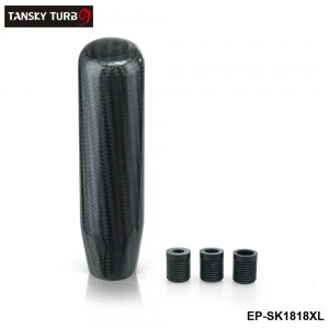 TANSKY -130mm Carbon Fiber Manual Transmission Aluminum Gear Shift Knob For Honda VW BMW EP-SK1818XL