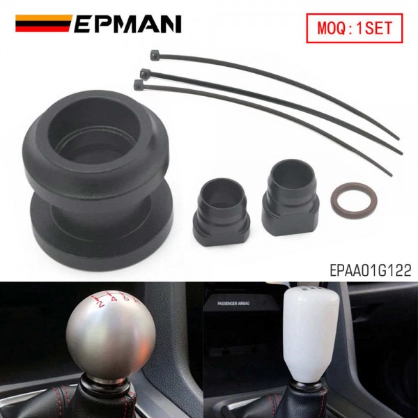 EPMAN Aluminum Shift Boot Collar Upgrade For Honda Civic For Acura EPAA01G122 EPMAN Aluminum Shift Boot Collar Upgrade For Honda Civic For Acura EPAA01G122