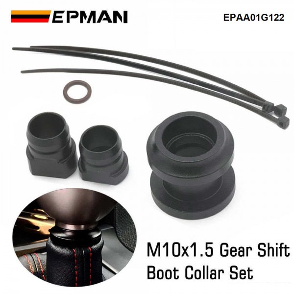 EPMAN Aluminum Shift Boot Collar Upgrade For Honda Civic For Acura EPAA01G122