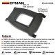 EPMAN Racing Aluminum Center Shifter Cover Console Plate Shift Boot Delete For Honda 96-00 Civic EK EPAA01G239 EPMAN Racing Aluminum Center Shifter Cover Console Plate Shift Boot Delete For Honda 96-00 Civic EK EPAA01G239