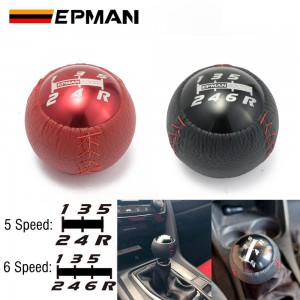 EPMAN Mugen 6/5 Speed M10x1.5 Gear Shift Knob Shifter Lever Head Fit for Honda Civic Accord EK9 EP3 FN2 DC2 DC5 S2000 FD2 EPAA01G36K