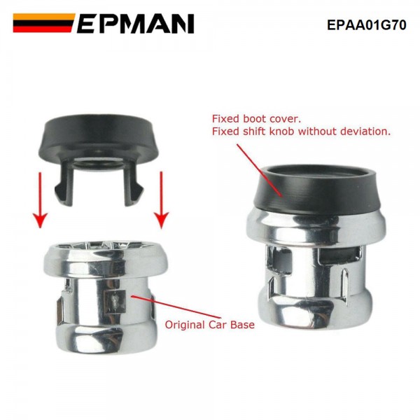 EPMAN M10 x 1.5 Gear Shift Knob Boot Retainer Adapter Fit For Honda GK5 14-19 Shift Knob Boot Retainer EPAA01G70