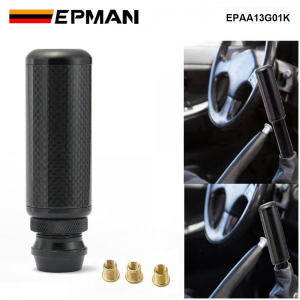 EPMAN Real Carbon Fiber Stealth Adjustable Height Gear Knob