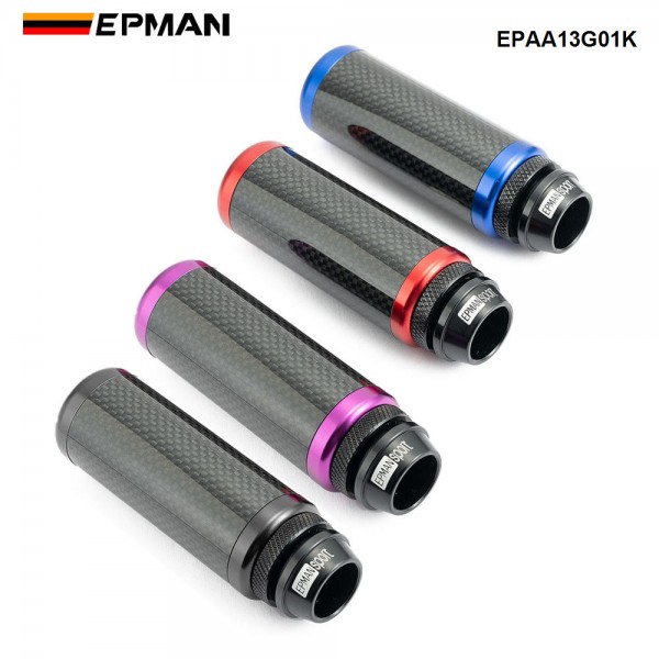 EPMAN Real Carbon Fiber Stealth Adjustable Height Gear Knob