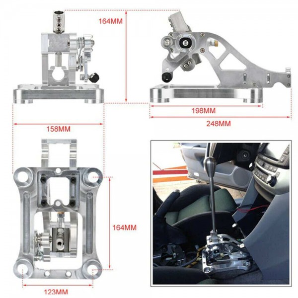 EPMAN Billet Aluminum Shifter Shift Box for Honda Acura Accord CL7 CL9 TSX TL K24 K20 Base Plate EPAA01G124