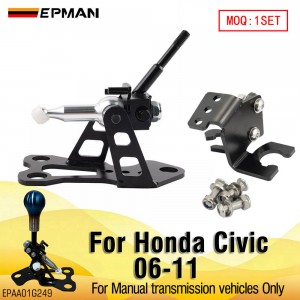 EPMAN Gear Shifter Box Manual Short Shifter Aluminum Billet For Honda Civic K20 K20Z3 Si FG FA 8th Gen FD2 FN2 R18 06-11 MT US EPAA01G249