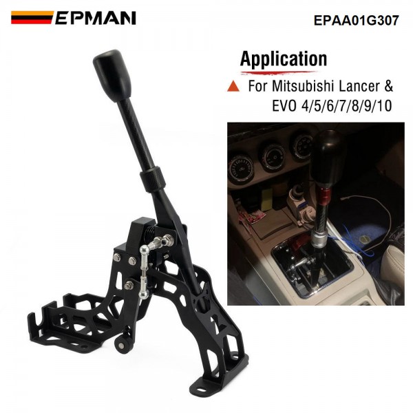 EPMAN Short Shifter for Mitsubishi Lancer EVO 4 5 6 7 8 5speed Gearbox Quick Shifter H-pattern EPAA01G307