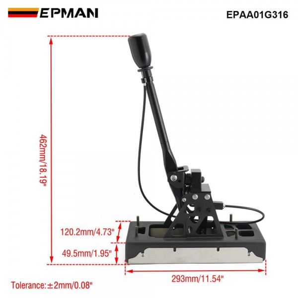 EPMAN Performance CNC Aluminum Short Shifter for VW Golf MK4 MK5 MK6 MK7 Audi A3 TT 2003-2018 EPAA01G316