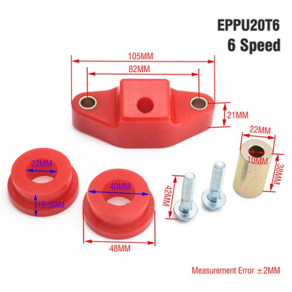 EPMAN Front & Rear Shifter Stabilizer Bushing Kit (5 / 6 Speed ) For Subaru Impreza WRX BRZ Forester Legacy For Toyota FR-S GT86 EPPU19T5/EPPU20T6