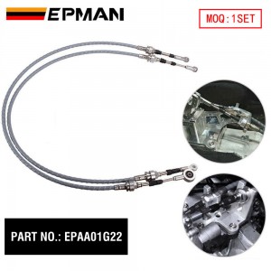 EPMAN Shifter Cables Trans Bracket Shift Linkage For RSX K20 K20A K24 K Series EG EK EPSCBK2024L
