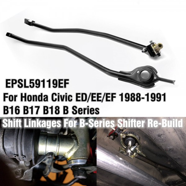 EPMAN Mounts Gear Shift Linkage Kit for EF 88-91 Civic/ CRX ED/EE/EF B16 B17 B18 with B-Series Engine EPSL59119EF EPMAN Mounts Gear Shift Linkage Kit for EF 88-91 Civic/ CRX ED/EE/EF B16 B17 B18 with B-Series Engine EPSL59119EF