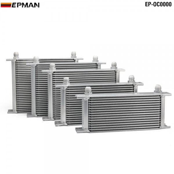 TANSKY Aluminium British Style Egine Transmission Oil Cooler AN8 / AN10 Fitting 7/9/10/13/16/19/25/28/30 Row TANSKY Aluminium British Style Egine Transmission Oil Cooler AN8 / AN10 Fitting 7/9/10/13/16/19/25/28/30 Row