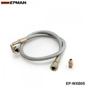   EPMAN -24" 90 Degree  Steel Braided Turbo Oil Line Kit For T3/T4 Oil Feed Turbo EP-WXB05