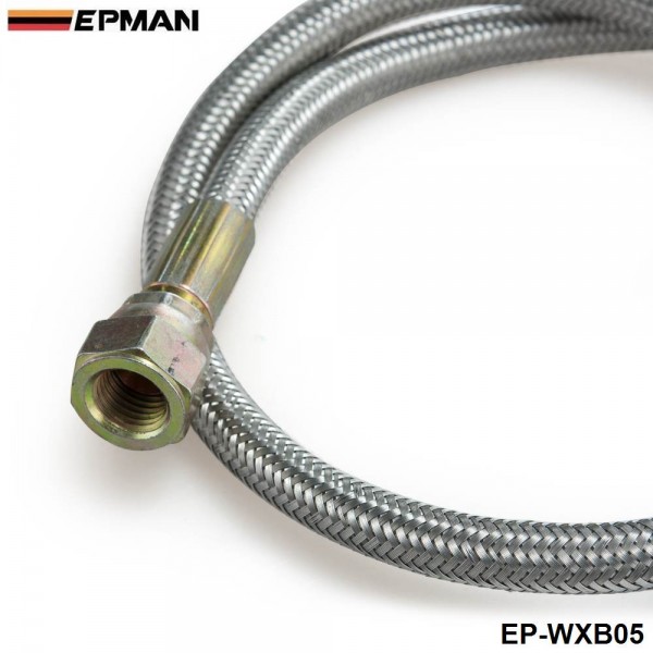   EPMAN -24" 90 Degree  Steel Braided Turbo Oil Line Kit For T3/T4 Oil Feed Turbo EP-WXB05