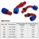 TANSKY 10PCS/LOT AN4 AN6 AN8 AN10 AN12 Fuel Hose End Push-On Male Fitting Straight 45Degree 90Degree 180Degree Swivel Oil/ Gas Line End Fitting AN-B