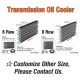 TANSKY 4 Row 6 Row 8 Row 10 Row Black Aluminum Remote Transmission Oil Cooler Auto-Manual Radiator Converter Kit EP-HYOC400