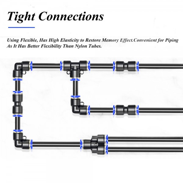 EPMAN 8mm OD Pneumatic PU Air Compressible Line Polyurethane Hose For Fluid Transfer Air Line Tubing (10 Meter 32.8 Ft) EPAHP108 EPMAN 8mm OD Pneumatic PU Air Compressible Line Polyurethane Hose For Fluid Transfer Air Line Tubing (10 Meter 32.8 Ft) EPAHP108