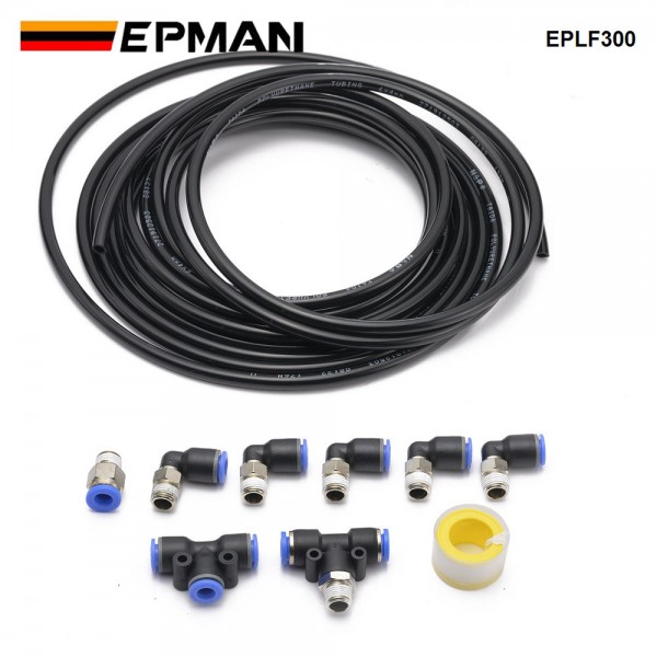 EPMAN Push Lock Vacuum Fitting Kit Turbo Wastegate & Solenoid For Turbocharged Vehicle EPLF300