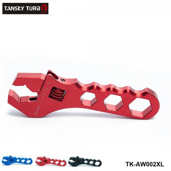 TANSKY Adjustable AN Wrench Hose Fitting Tool Aluminum Anodized Spanner AN3-AN16 TK-AW002XL TANSKY Adjustable AN Wrench Hose Fitting Tool Aluminum Anodized Spanner AN3-AN16 TK-AW002XL