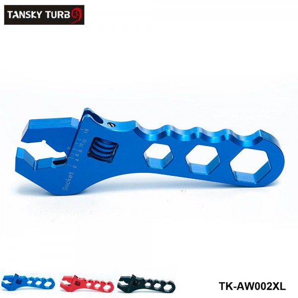 TANSKY Adjustable AN Wrench Hose Fitting Tool Aluminum Anodized Spanner AN3-AN16 TK-AW002XL