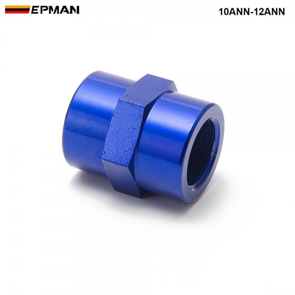 EPMAN -10PCS/LOT Fitting Flare Reducer Female -12 AN to Female -10 Blue Flare Reducers Alloy Fitting 10ANN-12ANN