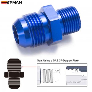  TANSKY 10PCS/LOT AN4 AN6 AN8 AN10 AN12 To M10*1.0 M12*1.5 M14*1.5 M16*1.5 M18*1.5 M20*1.5 etc. ​​​​Straight Male Oil Cooler Fuel Oil Hose Fitting Adapter​ 