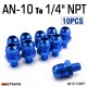 AN10 To 1/4NPT +$2.00