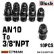 AN10 To 3/8NPT +$2.00