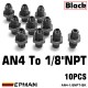 AN4 To 1/8NPT