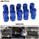 TANSKY 10PCS/LOT 4AN 6AN 8AN 10AN Female to AN4 AN6 AN8 AN10 Female Straight Swivel Coupler Union Fitting Adapter Aluminum Blue TANSKY 10PCS/LOT 4AN 6AN 8AN 10AN Female to AN4 AN6 AN8 AN10 Female Straight Swivel Coupler Union Fitting Adapter Aluminum Blue