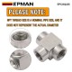 EPMAN 1/8 NPT Female Pipe T Tee Fitting 3 Way SS304 Fitting For Fluid Transfer, Vacuum Line, Fuel Pump, Oil Cooler etc. EPCGQ235 EPMAN 1/8 NPT Female Pipe T Tee Fitting 3 Way SS304 Fitting For Fluid Transfer, Vacuum Line, Fuel Pump, Oil Cooler etc. EPCGQ235