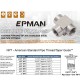 EPMAN 1/8 NPT Female Pipe T Tee Fitting 3 Way SS304 Fitting For Fluid Transfer, Vacuum Line, Fuel Pump, Oil Cooler etc. EPCGQ235 EPMAN 1/8 NPT Female Pipe T Tee Fitting 3 Way SS304 Fitting For Fluid Transfer, Vacuum Line, Fuel Pump, Oil Cooler etc. EPCGQ235