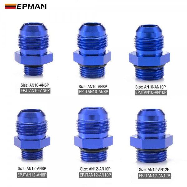 EPMAN 10PCS Straight AN4 AN6 AN8 AN10 AN12 Male Flare To O Ring Boss ORB Male Fuel Pump Rail Adapter Aluminum AN Flare Twin Hose Fitting EPMAN 10PCS Straight AN4 AN6 AN8 AN10 AN12 Male Flare To O Ring Boss ORB Male Fuel Pump Rail Adapter Aluminum AN Flare Twin Hose Fitting