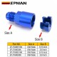 EPMAN Aluminum 6AN Or 8AN Male Flare to 3/8" Or 5/16" SAE Quick Disconnect Female Fitting Adapters Oil Fuel Adapter EPJTAN-K