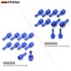 EPMAN 10PCS Straight AN6 Female 6-AN To 5/16" 3/8" Swivel Barb Fitting Hose Push On Blue