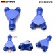 EPMAN Universal 3-Way Y-Block Fitting Adapter AN6/AN8/AN10 Male To 2X AN6/AN8/AN10 Male Blue EPMAN Universal 3-Way Y-Block Fitting Adapter AN6/AN8/AN10 Male To 2X AN6/AN8/AN10 Male Blue