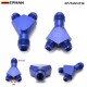 EPMAN Universal 3-Way Y-Block Fitting Adapter AN6/AN8/AN10 Male To 2X AN6/AN8/AN10 Male Blue