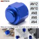 EPMAN 10PCS Aluminum 4-AN 6-AN 8-AN 10-AN 12-AN Adapter Female Flare End Cap / Plug / Tube Nut Fitting Blue AN4 AN6 AN8 AN10 AN12