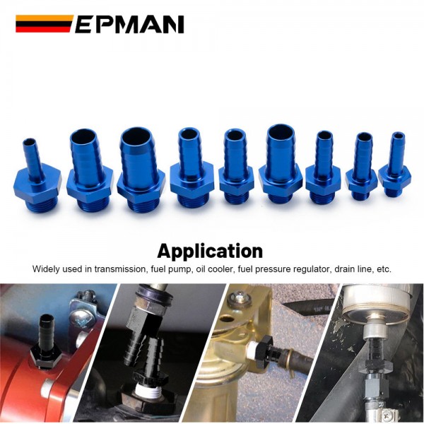 EPMAN 10PCS M10x1.0 M12x1.5 M14x1.5 M18x1.5 To 5/16" 3/8" 1/2" 5/8" 3/4" Metric To Barb Push On Hose Fitting Adapter EPMAN 10PCS M10x1.0 M12x1.5 M14x1.5 M18x1.5 To 5/16" 3/8" 1/2" 5/8" 3/4" Metric To Barb Push On Hose Fitting Adapter