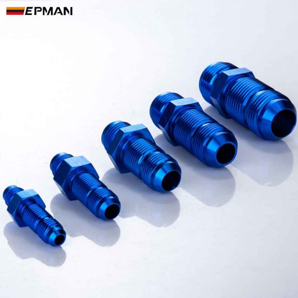 TANSKY 10PCS/LOT AN4 AN6 AN8 AN10 AN12 Flare Bulkhead Straight Male Fuel Oil Hose Fitting Adapter -AN4 -AN6 -AN8 -AN10 -AN12