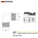 EPMAN 90 Degree AN3 AN4 AN6 AN8 AN10 AN12 Male to Male Flare Union Adapter CNC 6061-T6 Aluminum Fuel Oil Line Fitting for Motorsport TKAASLAN