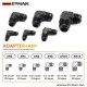 EPMAN 90 Degree AN3 AN4 AN6 AN8 AN10 AN12 Male to Male Flare Union Adapter CNC 6061-T6 Aluminum Fuel Oil Line Fitting for Motorsport TKAASLAN