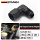 EPMAN AN4/AN6/AN8/AN10/AN12 Female to Male 90 Degree Swivel Adapter Aluminum Fuel Fitting TKGZMAN EPMAN AN4/AN6/AN8/AN10/AN12 Female to Male 90 Degree Swivel Adapter Aluminum Fuel Fitting TKGZMAN