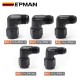 EPMAN AN4/AN6/AN8/AN10/AN12 Female to Male 90 Degree Swivel Adapter Aluminum Fuel Fitting TKGZMAN EPMAN AN4/AN6/AN8/AN10/AN12 Female to Male 90 Degree Swivel Adapter Aluminum Fuel Fitting TKGZMAN