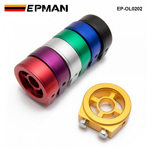 EPMAN Universal Oil Filter Cooler Sandwich Plate Adapter M22*1.5 M20*1.5 M18*1.5 3/4-16 Oil Adapter EP-OL0202 EPMAN Universal Oil Filter Cooler Sandwich Plate Adapter M22*1.5 M20*1.5 M18*1.5 3/4-16 Oil Adapter EP-OL0202