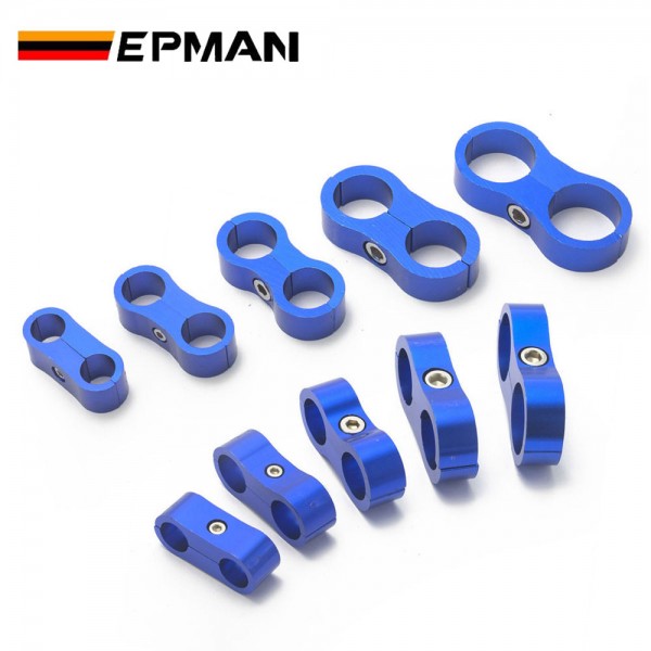 EPMAN 5PCS/Pack Universal AN4 AN6 AN8 AN10 AN12 Billet Oil/Fuel/Water Hose Turbo Separator Divider Clamp