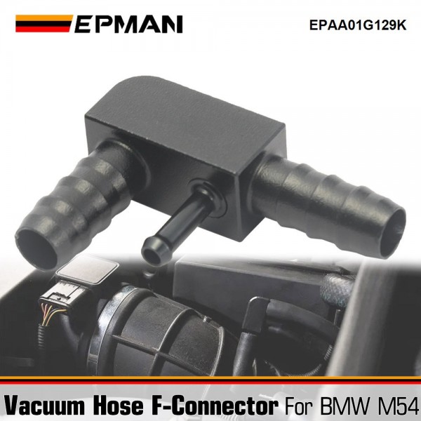 EPMAN For BMW E46 330Ci M54 E39 530i Aluminum Vacuum Hose F-Connector 13327503677 EPAA01G129K EPMAN For BMW E46 330Ci M54 E39 530i Aluminum Vacuum Hose F-Connector 13327503677 EPAA01G129K