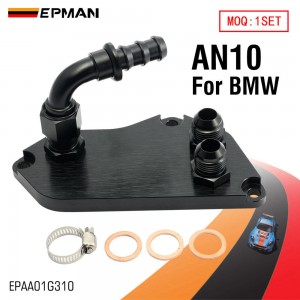 EPMAN AN10 Oil Cooler Adapter / Aluminum Connectors Oil Filter Sandwich Plate Adapter For BMW F30 N20B20 N52B30 EPAA01G310 EPMAN AN10 Oil Cooler Adapter / Aluminum Connectors Oil Filter Sandwich Plate Adapter For BMW F30 N20B20 N52B30 EPAA01G310