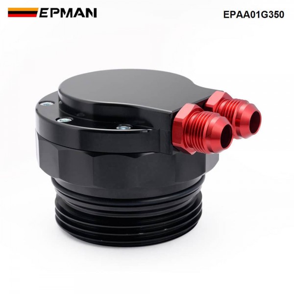 EPMAN 3.0L TDI Oil Cooler Flange Billet Aluminum Oil Filter Cover for Connection to the Engine Block EPAA01G350