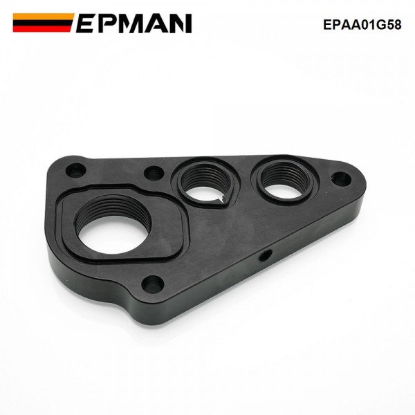 EPMAN Billet Aluminum Oil Filter Relocation Kit For Mustang GT / F150 Adapters For Ford 4.6 / 5.4 EPAA01G58